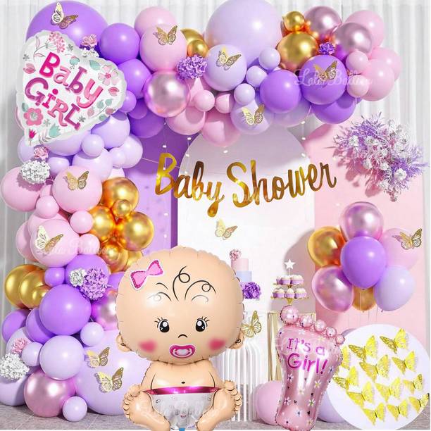 lala balloon Adorable Baby Shower Theme Baby Shower Decoration Combo Kit