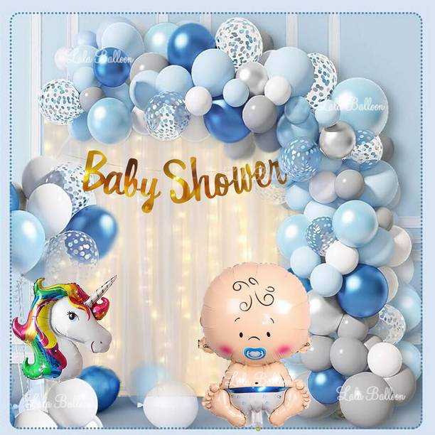 lala balloon Adorable Baby Shower Theme Baby Shower Decoration Combo Kit