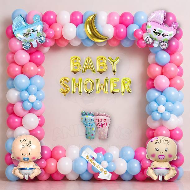 ANILOONS Baby Boy Girl Baby Shower Party Decoration Balloon Garland Kit