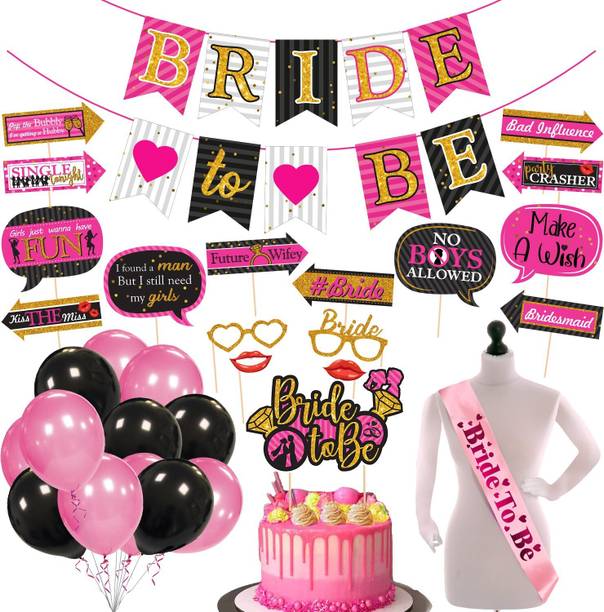 ZYOZI 43 Pcs Bachelorette Party Decorations Kit, Bridal Shower Party Supplies