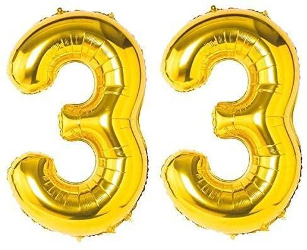 PARTY MIDLINKERZ Number or No 5 Rose Gold Balloons with Unicorn Theme (Gold 33)