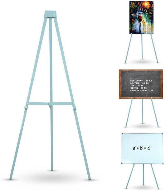 Techfab Portable Presentation Tripod Stand For Whiteboard & Notice Board & Painting Board | Suitable For Presentation | Light Weight | Portable | Suitable For Size Upto 5x3ft (Whiteboard Stand Only) White, Green board