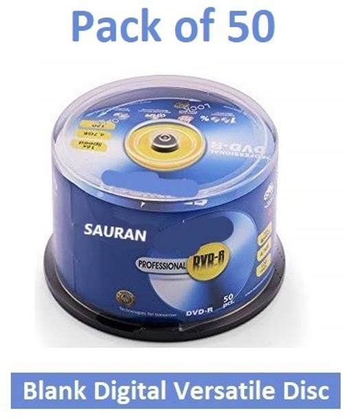 Sauran DVD Recordable Pack of 50 Blank Digital Versatile Disc DVD 4.7 GB