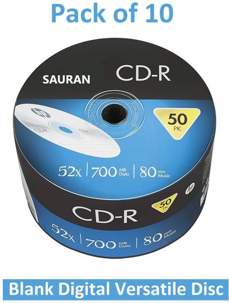 Sauran DVD Recordable Pack of 10 Blank Digital Versatile Disc DVD 700 MB