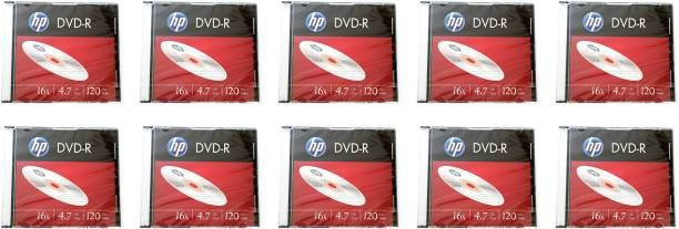 HP DVD Recordable 4.7GB DVD-R with Slim Jewel Case 4.7 GB