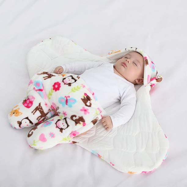 Highever Printed Single Swaddling Baby Blanket for  AC Room