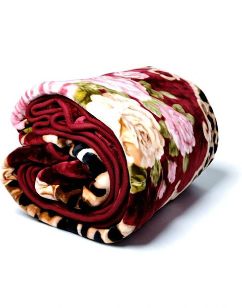 Swikon star Floral Double Mink Blanket for  Heavy Winter