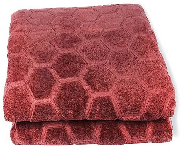 CHICERY Floral Single Mink Blanket for  Mild Winter