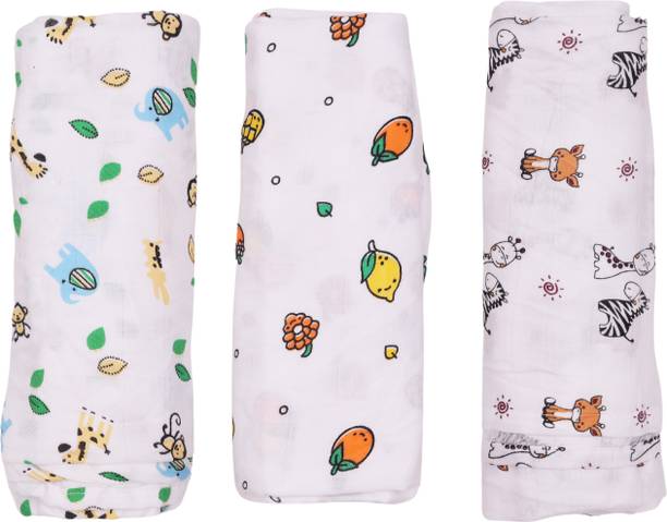 XADIZ Cartoon Single Swaddling Baby Blanket for  Mild Winter