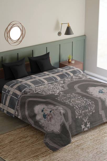 CARLTON LONDON Floral Double AC Blanket for  AC Room