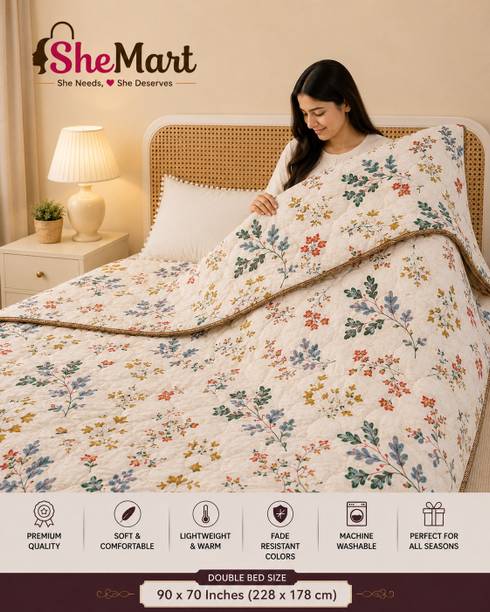 Shemart Printed Double Dohar for  All Season