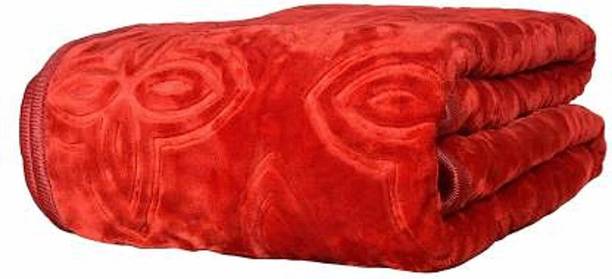 CHICERY Floral Single Mink Blanket for  Mild Winter