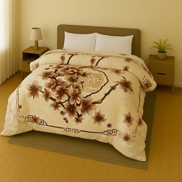 Raymond Home Floral Double Mink Blanket for  Heavy Winter