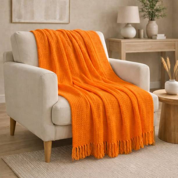 TARANTARAN Self Design Single AC Blanket for  All Season