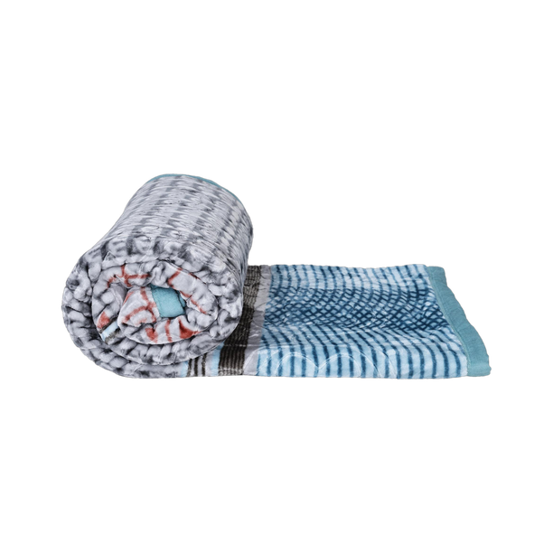 Dollar Geometric King Mink Blanket for  Heavy Winter