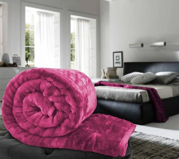 DORISTYLE Self Design Single Mink Blanket for  Heavy Winter