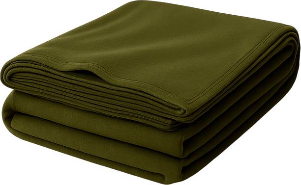 VORDVIGO Solid Single Fleece Blanket for  Mild Winter