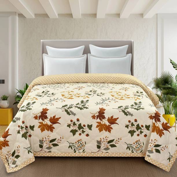 Home Stylish Floral Double Comforter for  AC Room