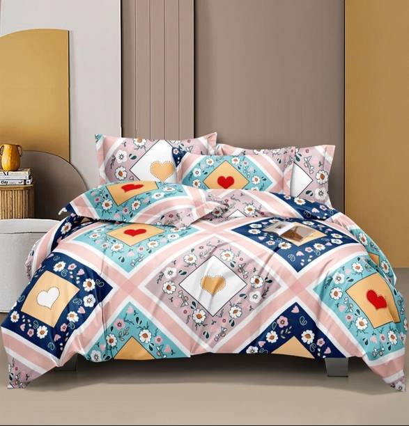 KURRY HOME FURNISHING Microfiber Double King Sized Bedding Set