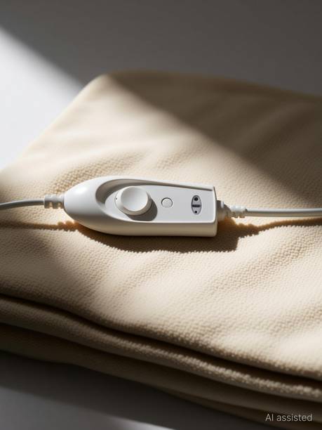 Expressions Solid Single Electric Blanket for  Heavy Winter
