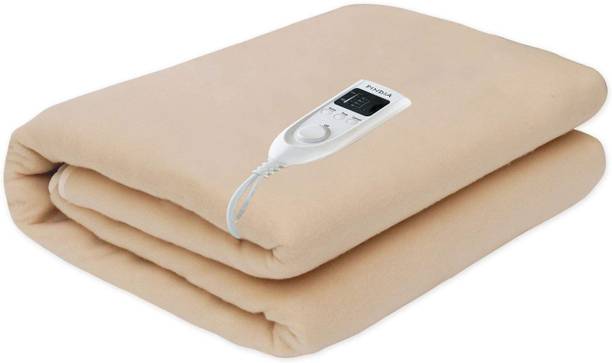 PINDIA Solid Single Electric Blanket for  Heavy Winter