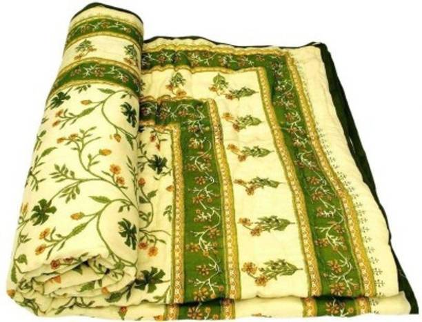 shree karni export Floral Single Quilt for  Mild Winter