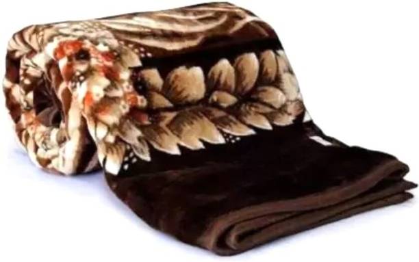 Makiway Floral Single Mink Blanket for  Heavy Winter