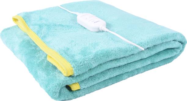 warmzzz Solid Single Electric Blanket for  Heavy Winter