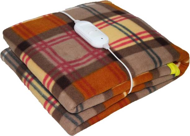 Comfort Ideas Checkered Single Electric Blanket for  Heavy Winter