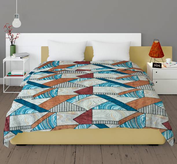 SPANGLE Striped King Coral Blanket for  Mild Winter