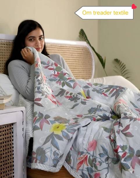Tulip treands Floral Double AC Blanket for  All Season
