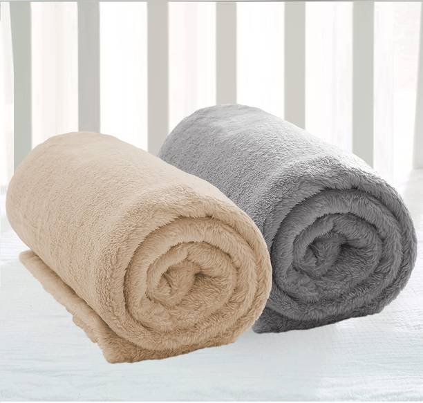 VAS COLLECTIONS Self Design Crib Crib Baby Blanket for  Mild Winter