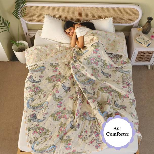 DREAMSOUL Floral Double AC Blanket for  AC Room