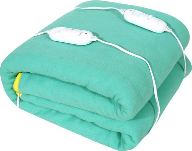 warmzzz Solid Double Electric Blanket for  Heavy Winter