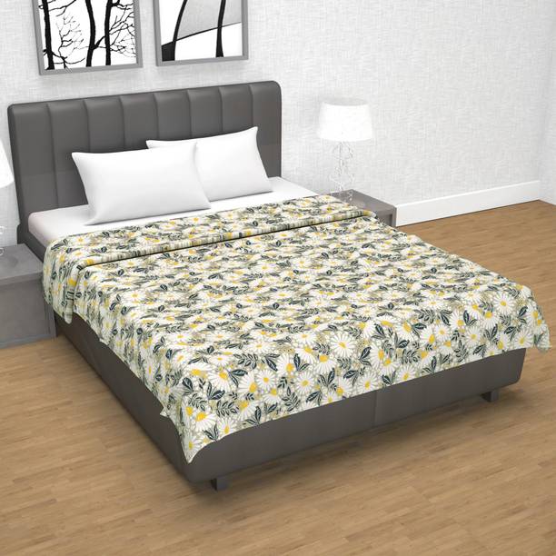 Divine Casa Floral Double Dohar for  AC Room