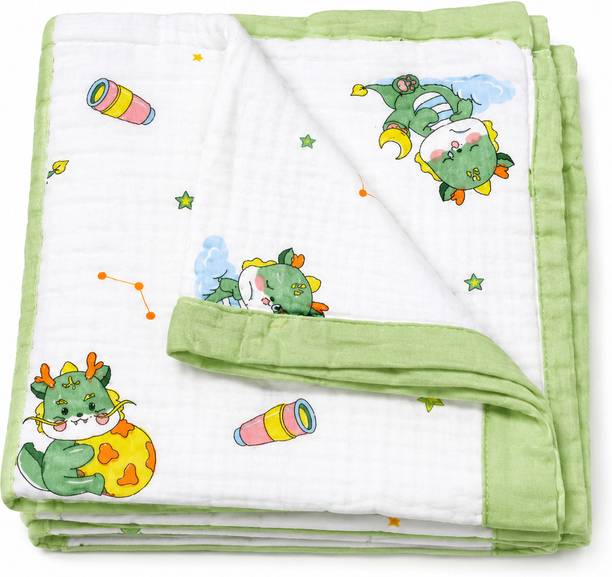 Barebub Printed Crib AC Blanket for  All Season