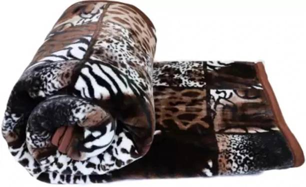 LA VERNE Self Design Double Mink Blanket for Heavy Win...