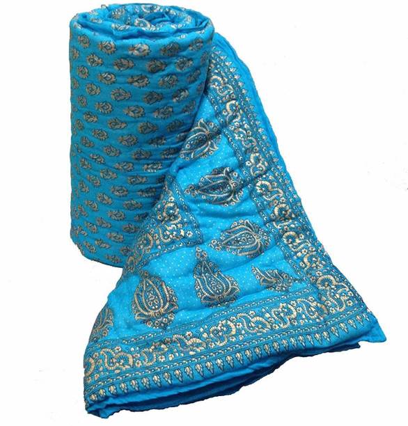 shree karni export Floral Double Quilt for  Heavy Winter