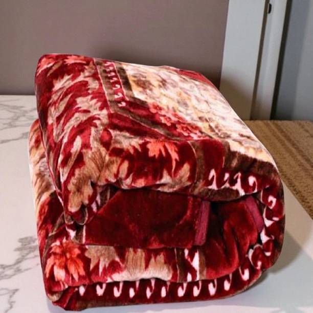 Changers Floral Double Mink Blanket for  Heavy Winter