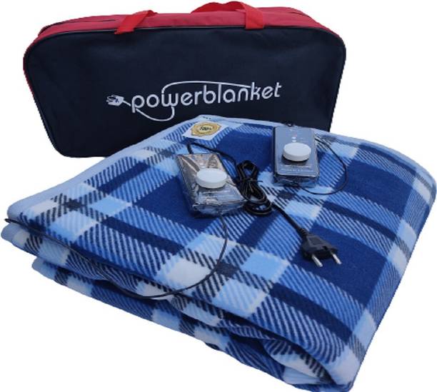 POWERBLANKET Checkered Double Electric Blanket for  Mild Winter