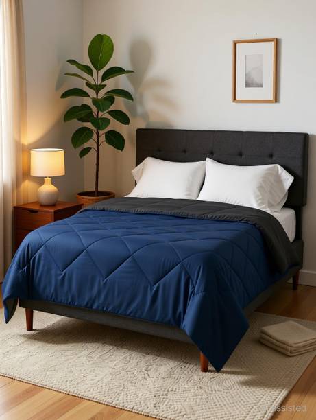Homerica Solid Double Comforter for  AC Room