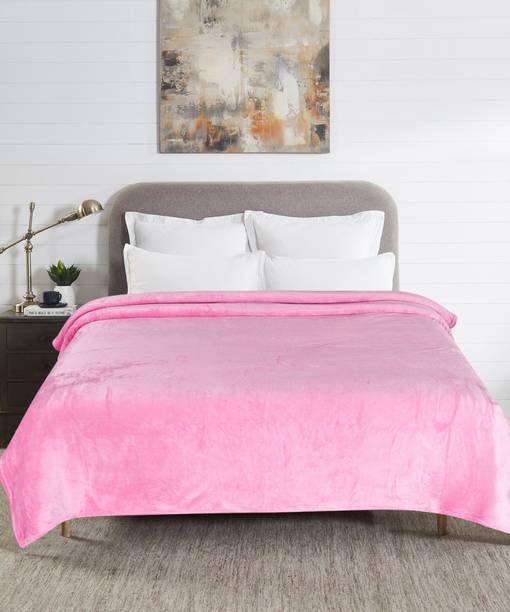CARLTON LONDON Solid Double AC Blanket for  Mild Winter