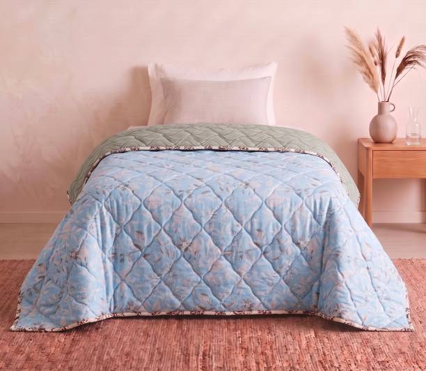 RVS DÉCOR Floral Single Dohar for  All Season