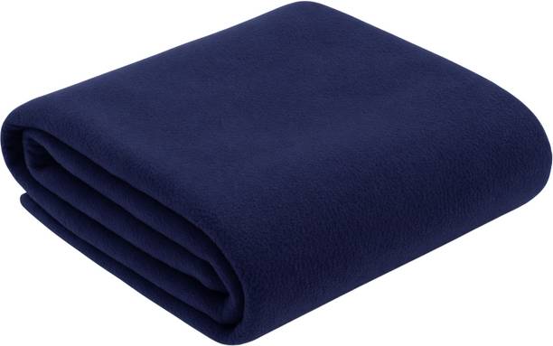 Neekshaa Solid Single Fleece Blanket for  Mild Winter