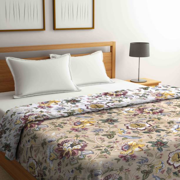METRO LIVING Floral Double Dohar for  AC Room