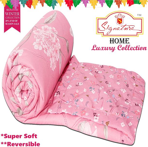 Signature Floral Double Comforter for  AC Room