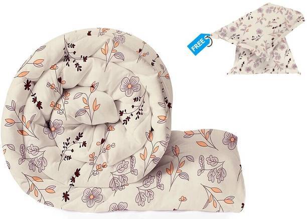 BSB HOME Floral Single Comforter for Heavy Winter