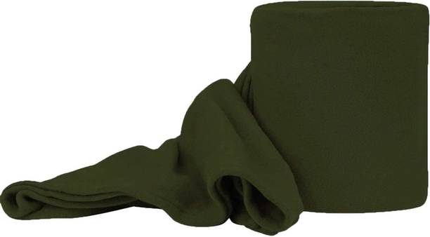 komfey Solid Single Fleece Blanket for  Heavy Winter