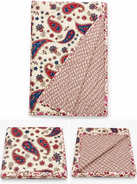 Tulip treands 3D Printed Single AC Blanket for  All Season