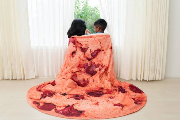 Wrapzilla by Juiceberry Printed King Fleece Blanket for  Mild Winter